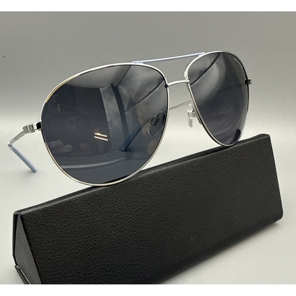 Cole Haan Authentic Polarized Sunglasses CH9036 Silver Frame-Gray Lens 61-13-140